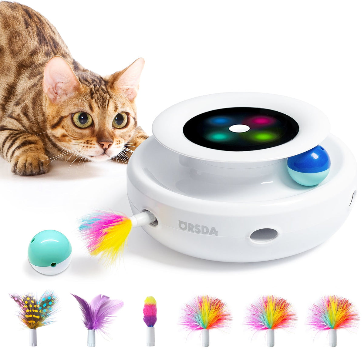 ORSDA 2-in-1 Interactive Cat Toys