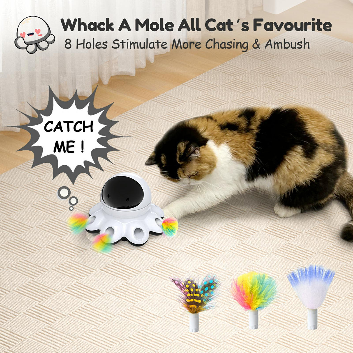 ORSDA 2-in-1 Interactive Cat Laser Toys