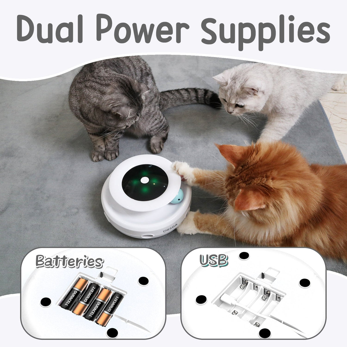 ORSDA 2-in-1 Interactive Cat Toys